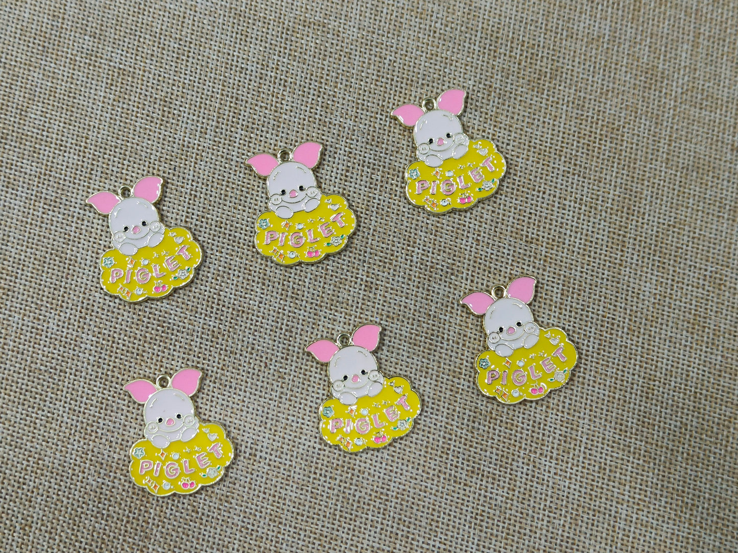 Enamel Charms (AGWS110) (30 mm) (5 Pcs)